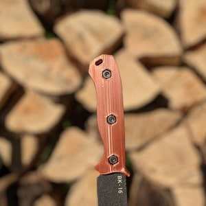 Ka-Bar BK15 BK16 BK17 BK18 Custom Scales with Thumb rest
