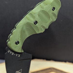 Ka-Bar TDI Investigator Extra Grippy, Custom Scales, Knife Handles, Superior Knife Scale 1493