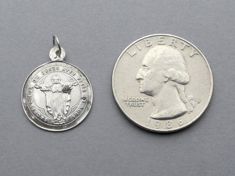 Pilgrimage Montmartre Antique Religious Pendant. Christ