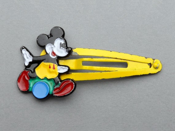 Disney, Mickey. Vintage Hair Clip. 1980. - Etsy display picture 2