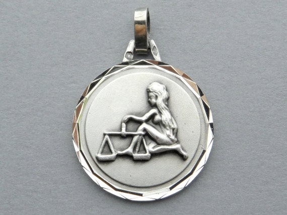 Libra. Vintage Pendant.