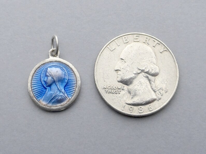 St Mary Antique Religious Pendant.