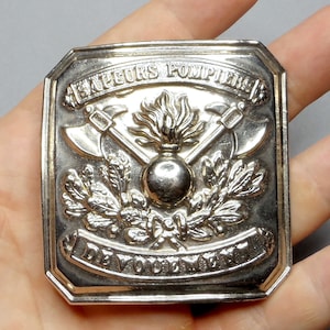 French Firefighters, Antique Buckle Belt.