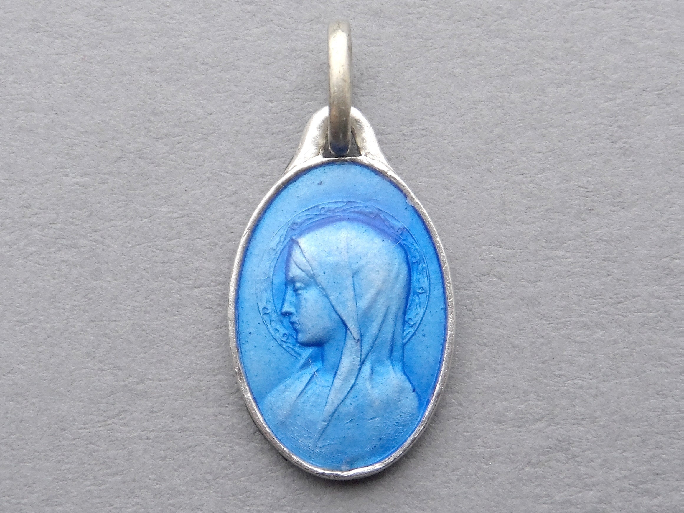 St Mary Antique Religious Pendant. Etsy