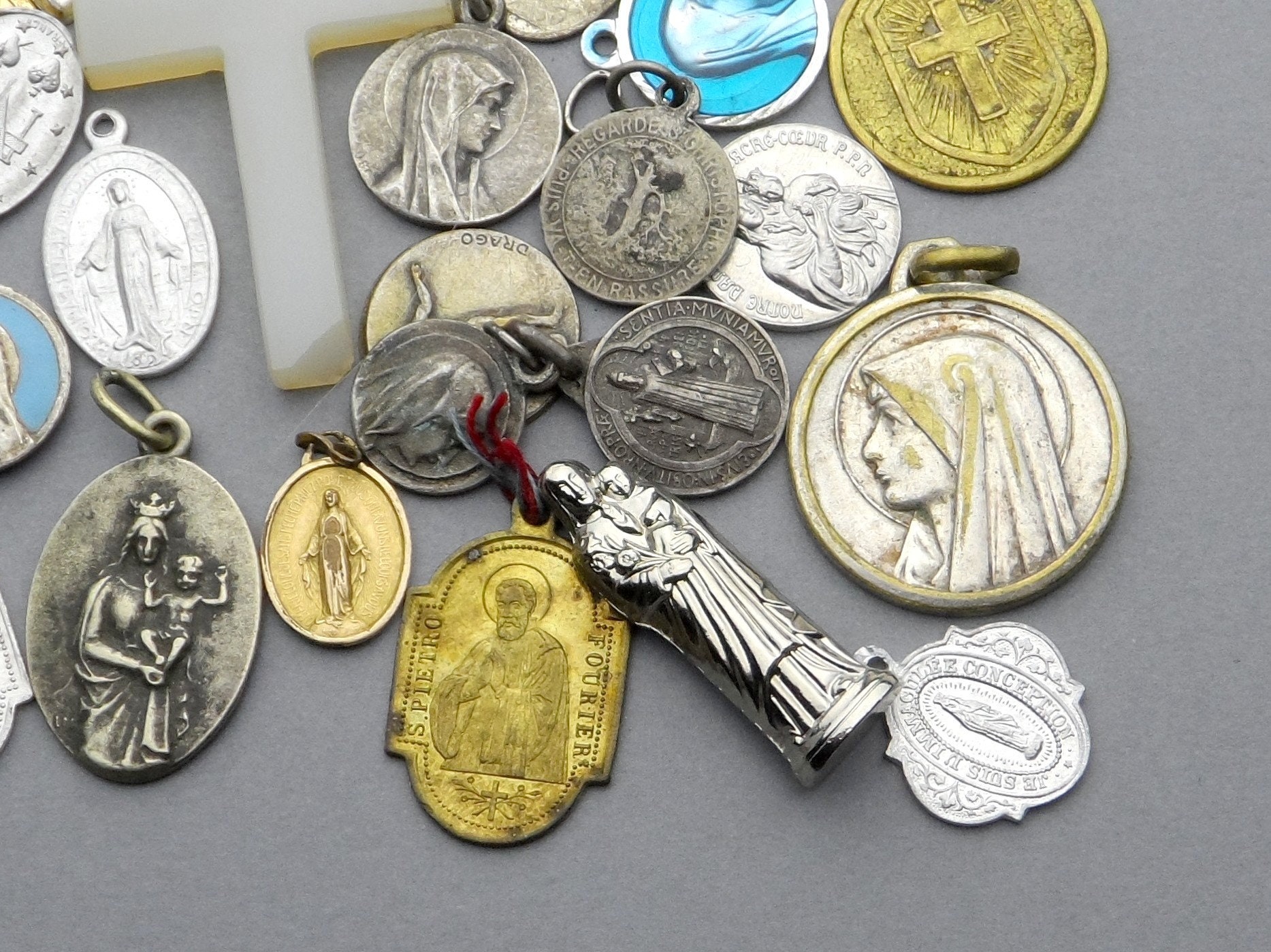 Lot. Antique Religious Pendant Etsy