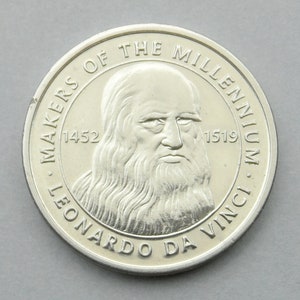 Leonardo Da Vinci, Vintage Token.