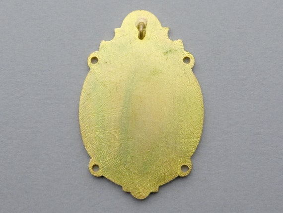 First Communion. Antique Religious Enamel Pendant. - image 5