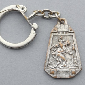 St Christopher. Antique Religious Pendant.