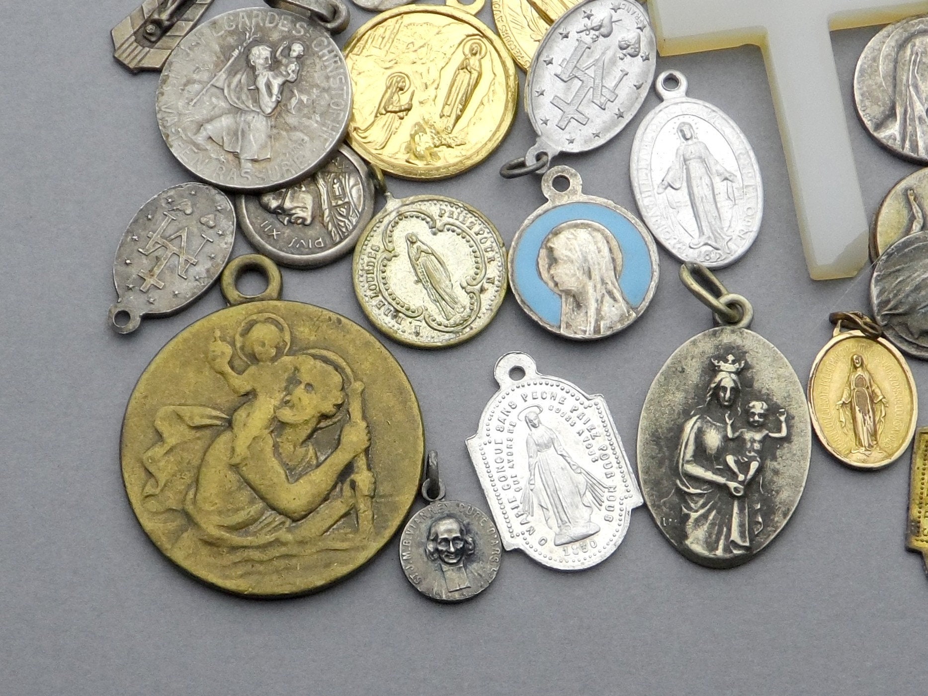 Lot. Antique Religious Pendant Etsy
