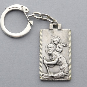 St Christopher. Antique Religious Pendant.