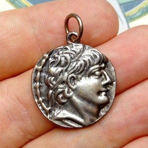 Alexander the Great. Vintage Pendant. Large Medal.