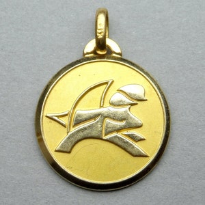 Sagittarius. Vintage Gold Plating Pendant. FIX.