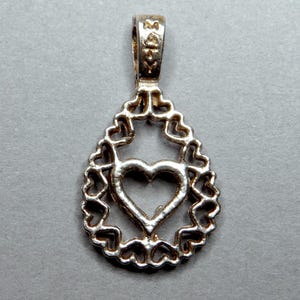 Serce. Wisiorek w stylu vintage marki Maty. Srebrny Medal.