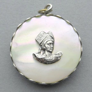 Bretonne & St Christopher, Vintage Pendant.