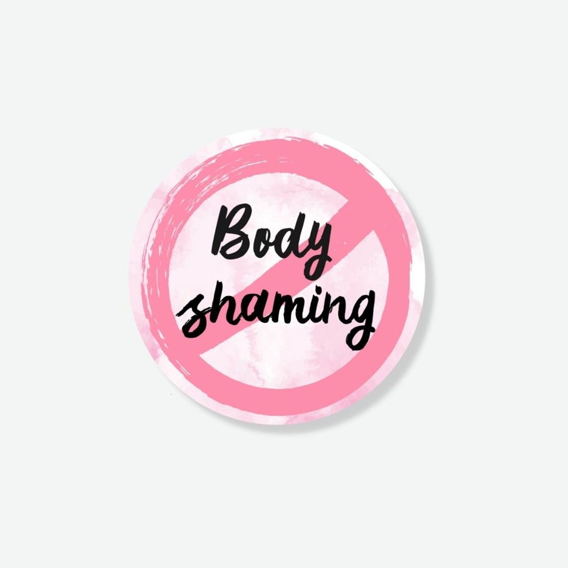 Zero Body Shaming Sticker Body Positive Body Liberation Etsy
