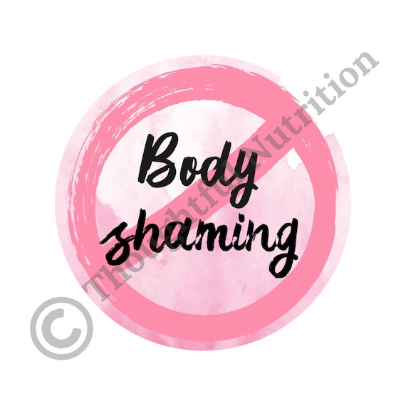 No Body Shaming Sticker or Magnet | Body Positive Sticker