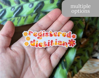 Registered Dietitian Sticker or Magnet - RD, Nutritionist Sticker