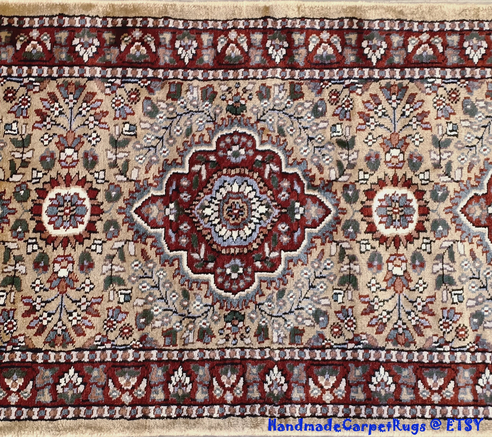 Traditional Persian Runner Rug 2 X 6 Feet Silk Runner Online Etsy