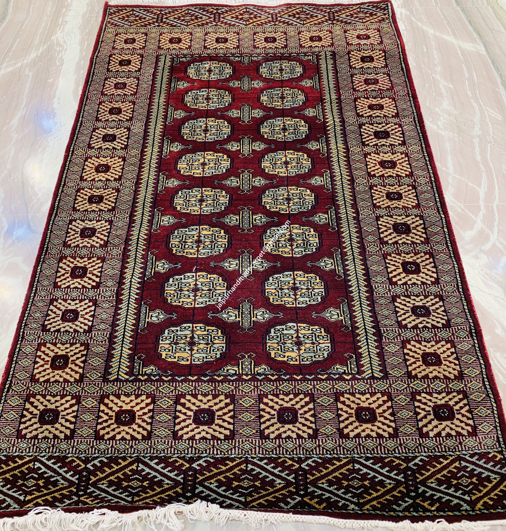 Bukhara Design Woolen Rug for Living Room. Pure Wool Carpet Etsy UK