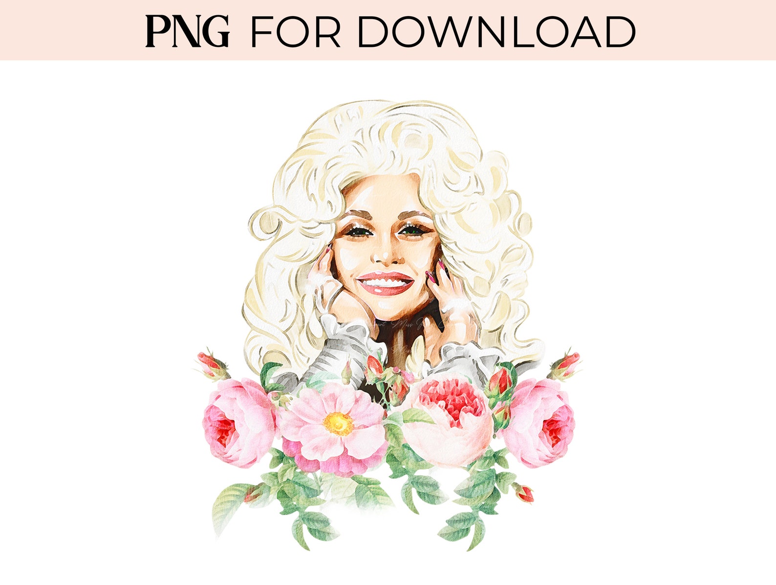 Dolly Png Sublimation Designs for Dolly Parton Print Dolly Etsy