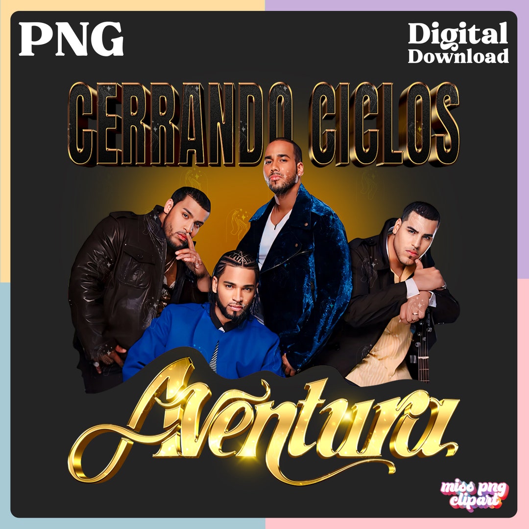 Aventura Inmortal Cerrando Ciclos Tour 2024 Png Bootleg Retro Design