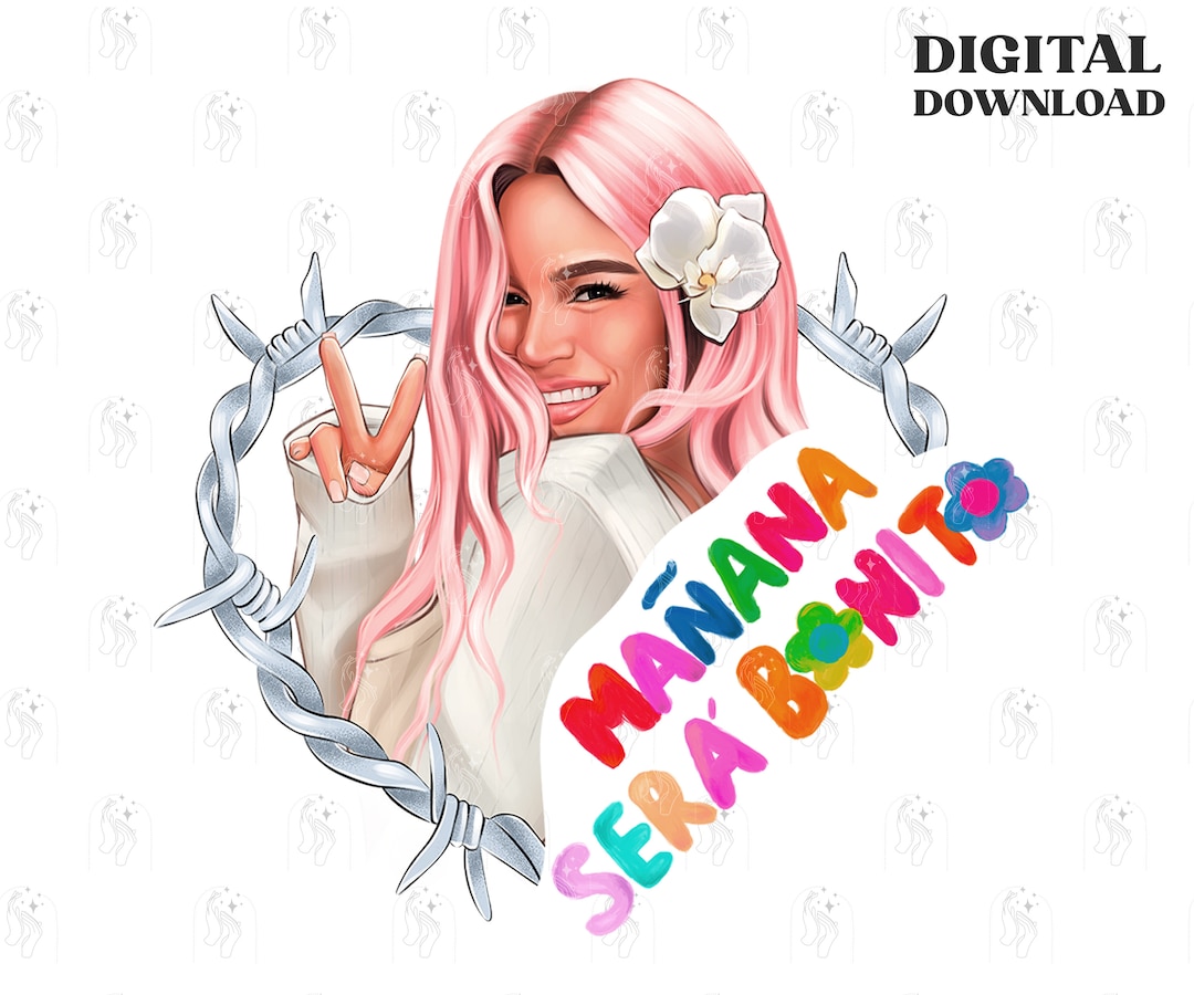 Karol G Png With Pink Hair Manana Sera Bonito New (Download Now) - Etsy