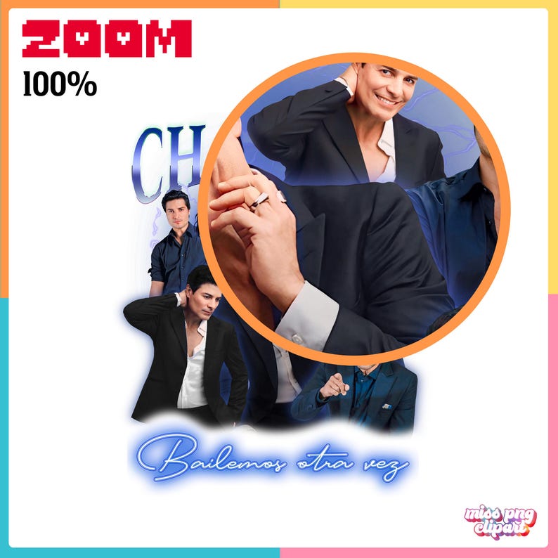 Chayanne Trendy Bootleg Png, 90s Classic Style Digital Download for