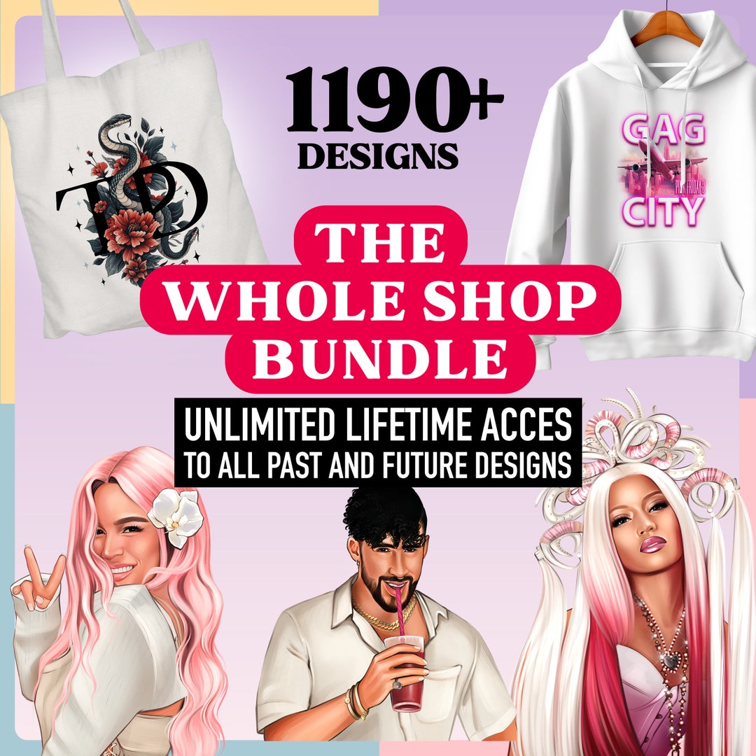 Whole Shop Bundle Lifetime Acces in Google Drive Digital Download, All ...