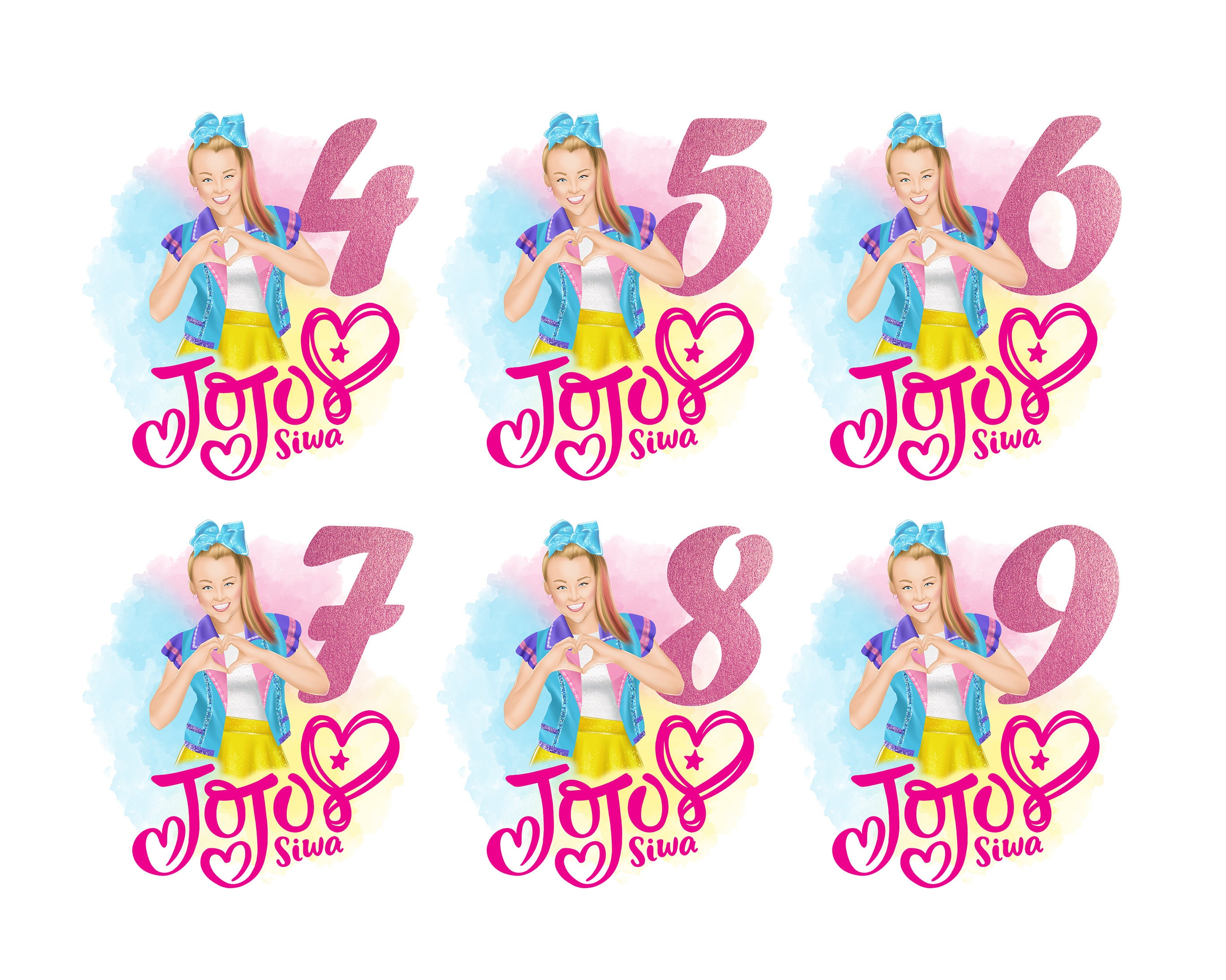 Jojo Siwa Heart Clipart for Jojo Siwa Shirt for Jojo Siwa | Etsy