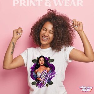 Selena Red Roses Png Design Digital Download for Quintanilla Shirt ...
