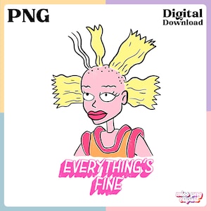 Cynthia Hard Doll of Angelica Png from Rugra for 90s Babe Tshirt, Made in Nineties Baldhead Hoe Digital Download, Commercial Use