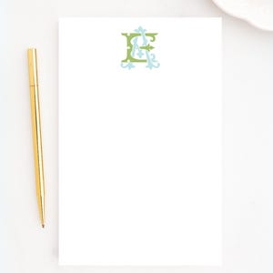 Custom Color 2 Letter Monogram Note Pad, Personalized Monogram Note Pad, Back to School Gift, Personalized Office Stationery Gift, Colorful