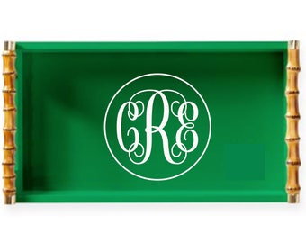 Script Monogram Vinyl Decal, Cursive Circle Initials Vinyl Sticker, Custom Monogram Sticker, Preppy Monogram Car Decal, Vinyl Decal
