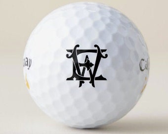 Custom Monogram Golf Balls, Personalized Golf Balls, Two Letter Monogram, Groomsman Gift, Custom Golf Gift