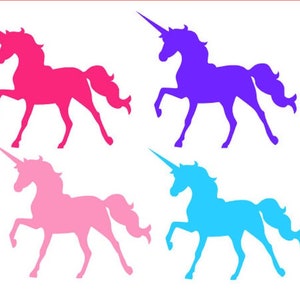 Unicorn Vinyl Sticker Decal, Colorful Unicorn Sticker,