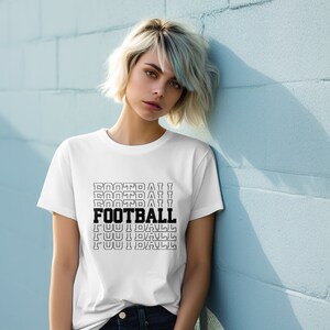 Football Graphic T Shirt, Custom Game Day Shirt, Matching Football Shirt Unisex Style, Football Shirt, Daddy and Me Shirt, Couples Football
