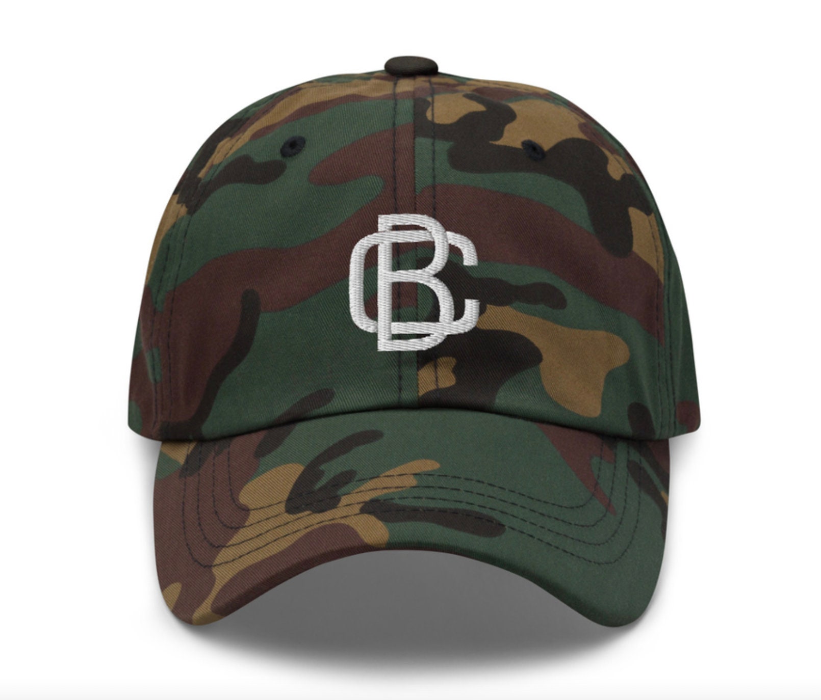 Embroidered Custom Block 2 Letter Monogram Hat, Monogram Baseball Hat ...