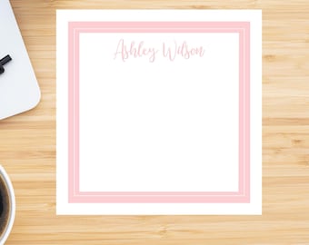 Personalized Classic Border Notepad | Custom Name Notepad | Minimalist Elegant Border Notepad | Monogram Notepad Gift for Her