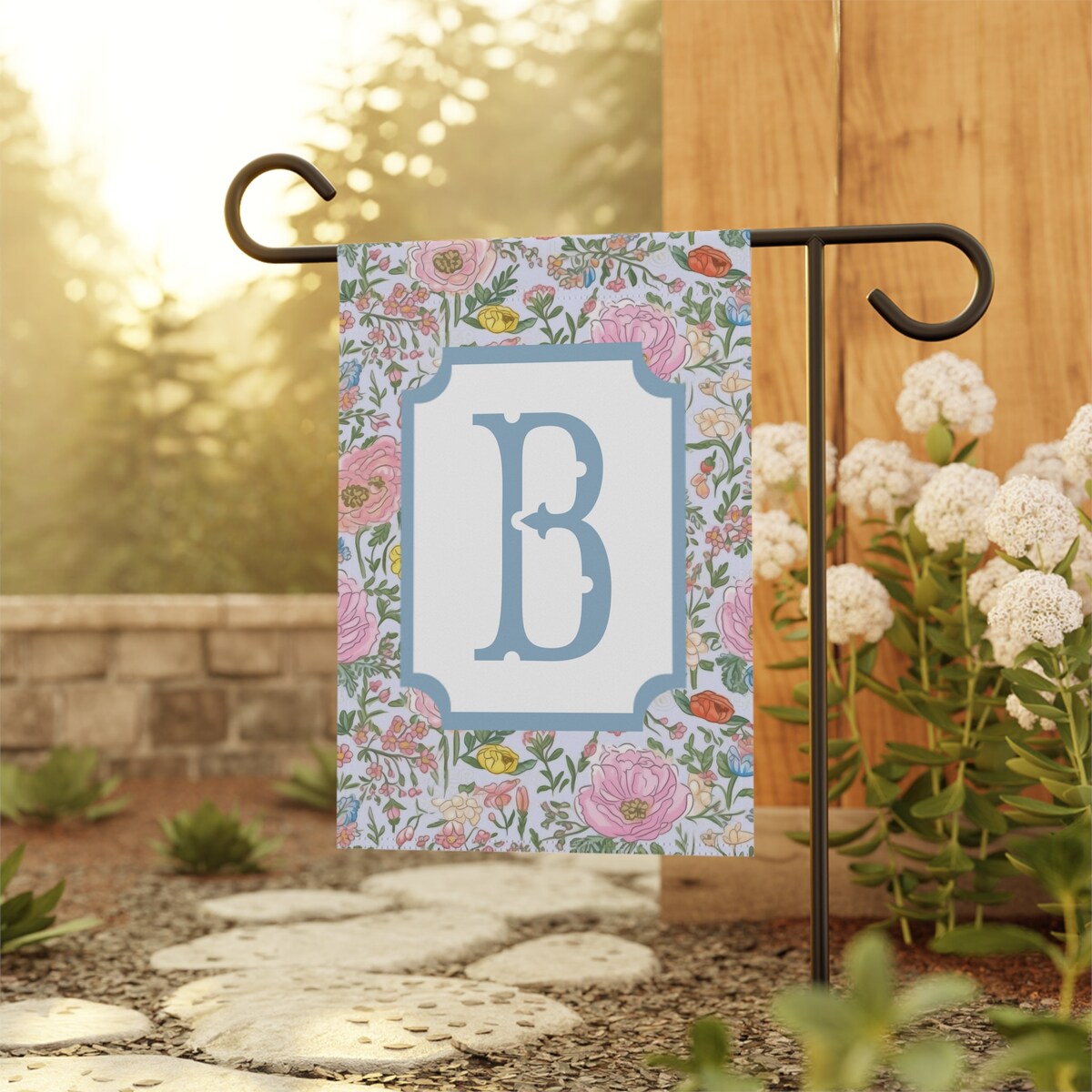 Monogram Garden Flag