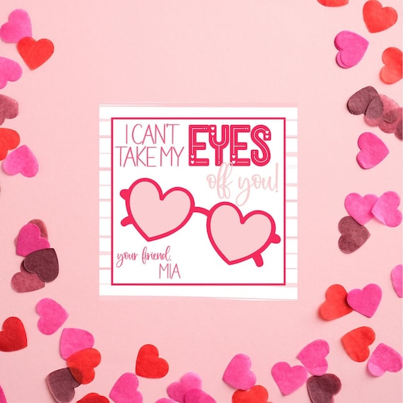 Can't Take My Eyes off You Sunglasses Valentines Cards - Etsy