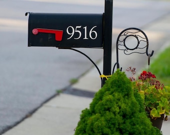 Goudy Old Style Mailbox Number Stickers, Custom Classic Mailbox Decals, Mailbox Address Decal House Number