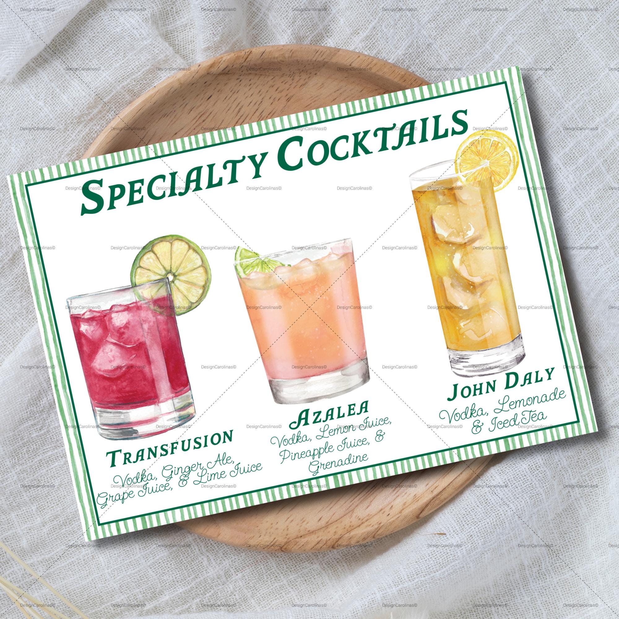 Masters-inspired Golf Tournament Bar Sign | Customizable Golf Specialty ...