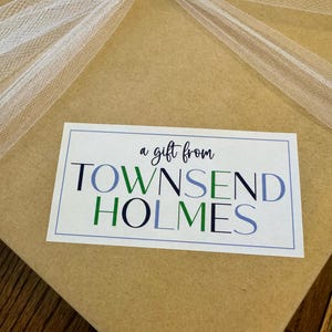 A Gift From Custom Gift Sticker | Colorful Gift Tag Sticker | Personalized Child Stationery Calling Card Label, Kids Gift Tag