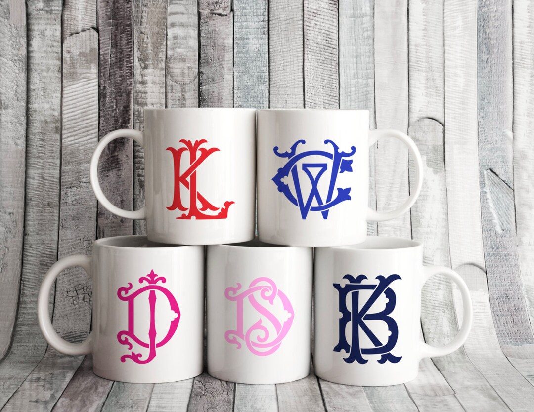 3dRose Polka Dot Monogram Letter J Mug - 11 Oz Color Changing Ceramic Cup