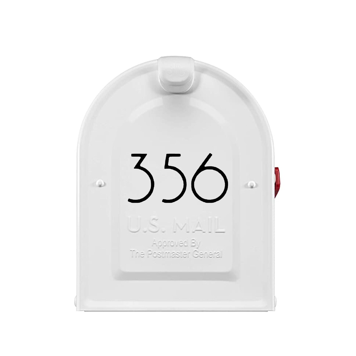 Modern Mailbox Number Stickers Deco Mailbox Decals Custom Etsy