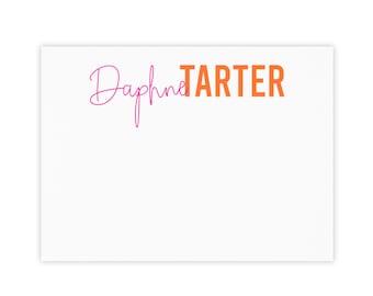 Personalized Name Notepad & Post-it® Notes, Custom Two Color Full Name Notes, Gifts for Her, Back to School Teacher Gift