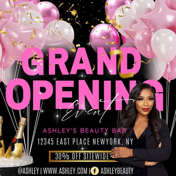 Grand Opening,DIY Social Media Template, Appointments Available Flyer,Book Now Flyer,Flyer,Hair Flyer,Lash Flyer,Editable Template,Canva