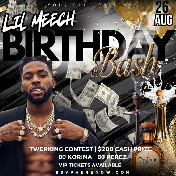 Man bday bash flyer,birthday edit,premade flyer,Canva flyer,ceo flyer,instagram flyer,birthday flyer,cheap birthday flyer,custom Canva flyer