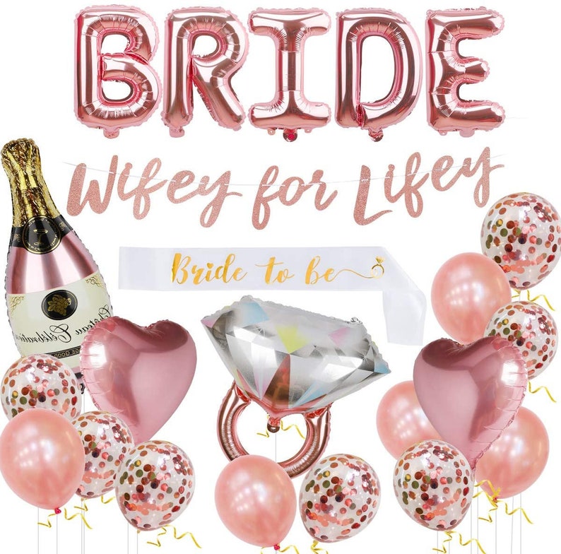 Bachelorette Party Decorations Kit Bridal Shower Supplies Etsy