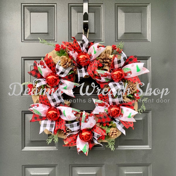 Classic Christmas Ribbon Wreath